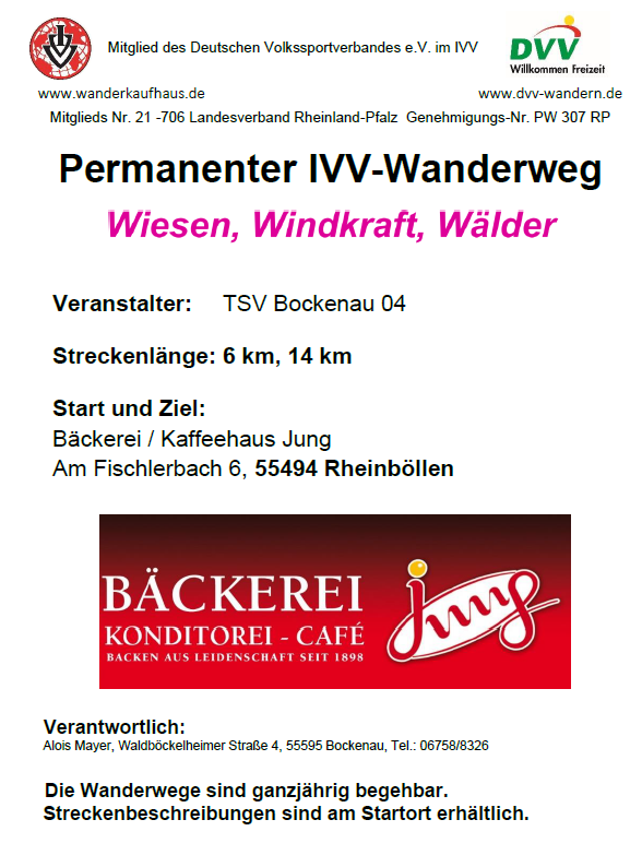 Wiesen, Windkraft, Wälder - 6km