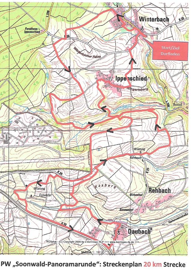 20km PW Soonwald Panoramarunde