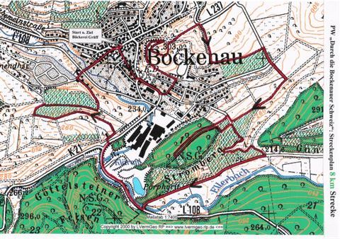 8Km PW Durch die Bochenauer Schweiz